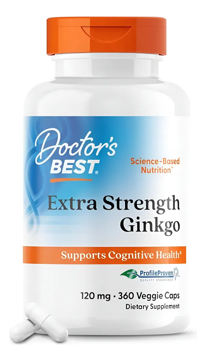 Ginkgo Biloba 120 Mg - Doctor's Best 360 Capsulas