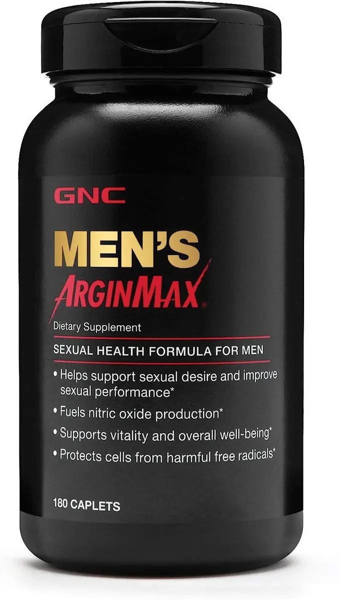 Gnc Argin Max Sexual Hombres 180 Unidades Sabor Neutro