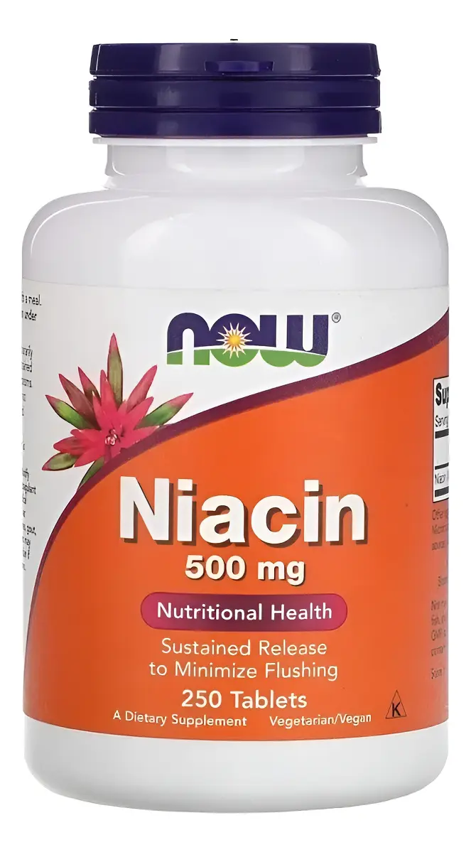 Now Foods Niacina 500 Mg 250 Tabletas Sfn